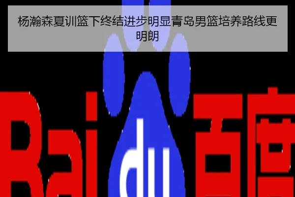 杨瀚森夏训篮下终结进步明显青岛男篮培养路线更明朗